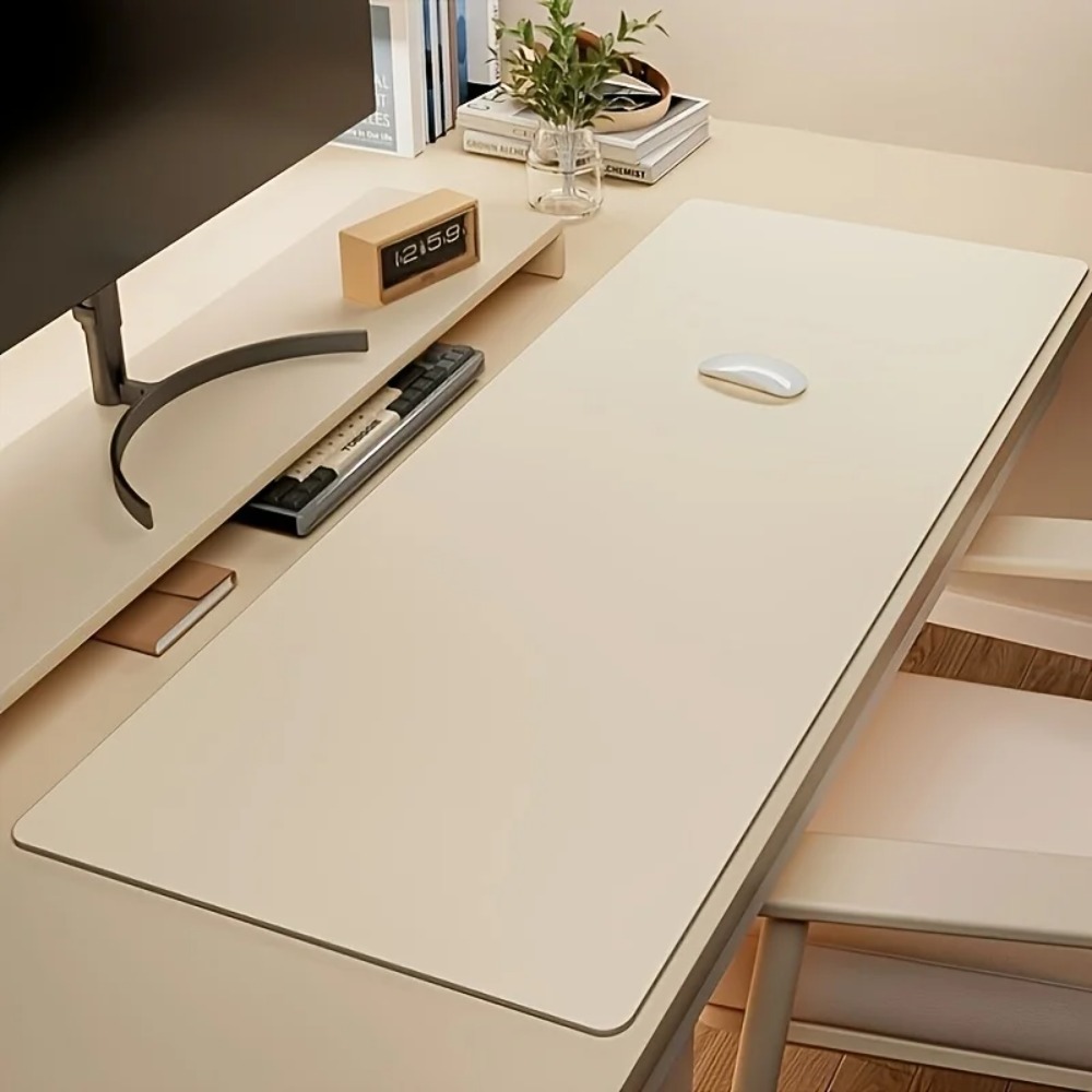 Leather Desk Pad - 2026 1 stuk Grote Kunstleren Muismat,
