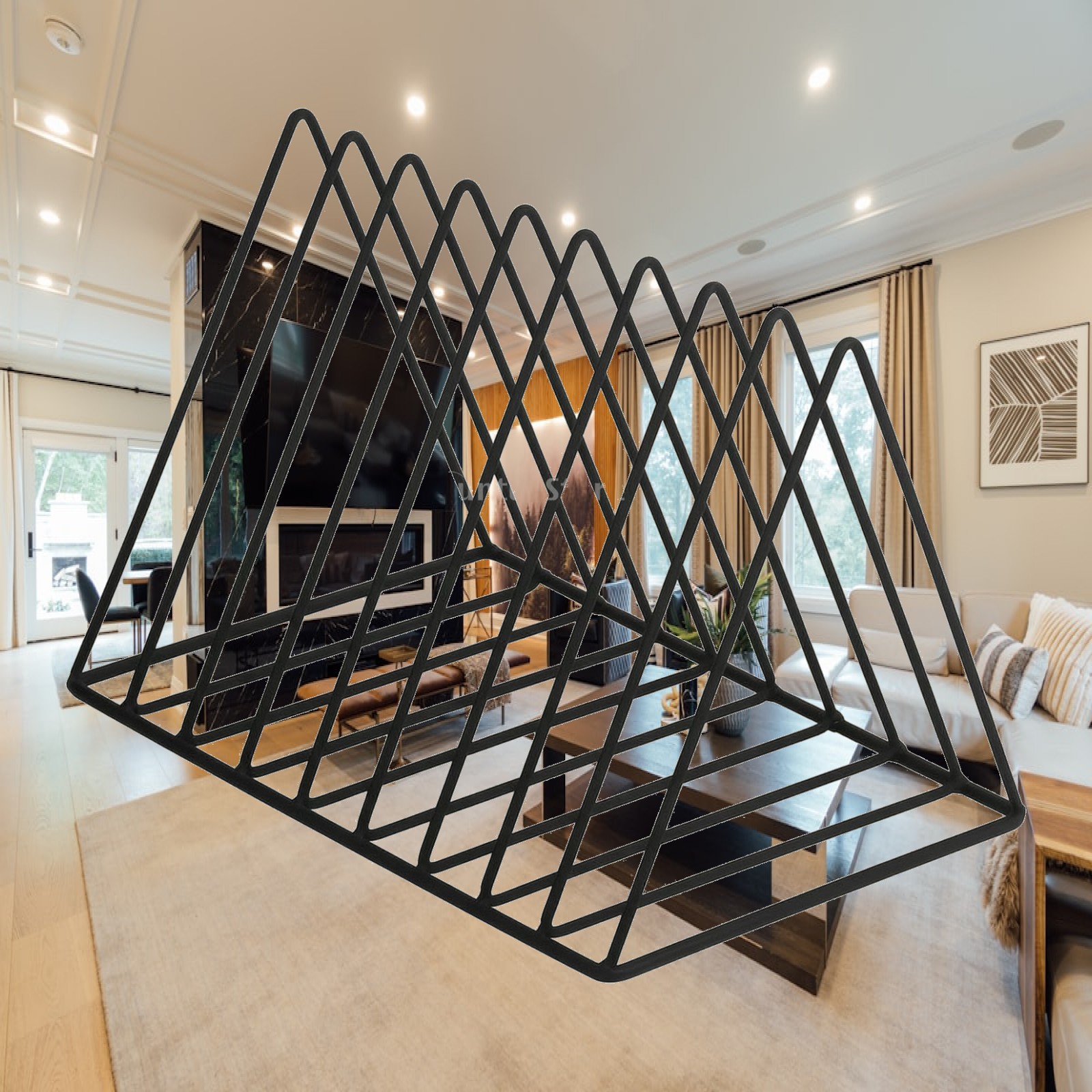 Stevige, driehoekige draadrek  - Magazine Holder Rack recensie en prijs