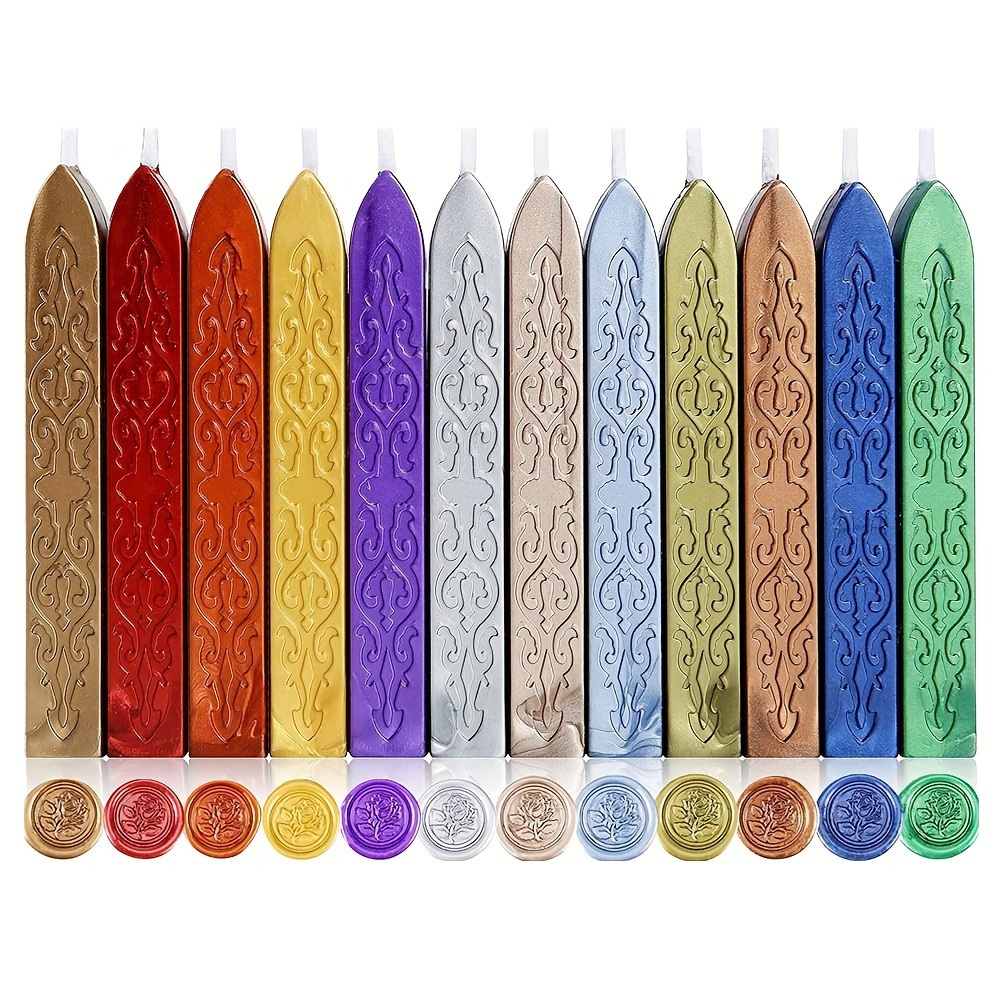 12 stks/zak Metallic Gemengde  - Wax Seal Stamp Set recensie en prijs