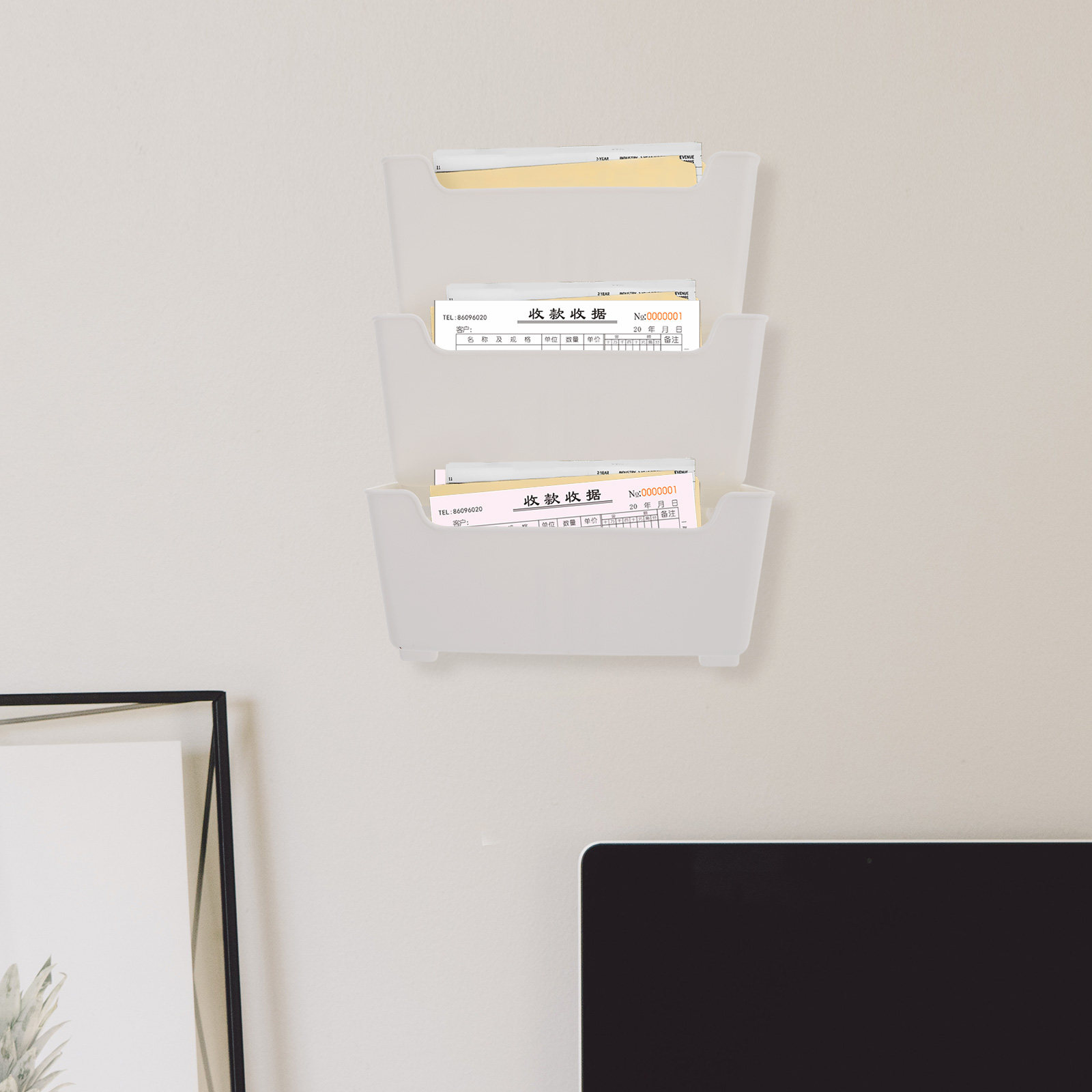 1 set transparante wandorganiz - Magazine Holder Rack recensie en prijs